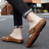 Summer Comfortable Casual Shoes Cool Experience Cowhide Material Good Quality Men Leather Sandals Shoes