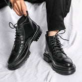 Black Brown Color Fashion Designers Lace up High Top Other Ankle Boots for Men