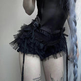 Breathable Eco - Friendly Women's Shorts Solid Color Lace Trim Slimming Booty Shorts for Dance Loungewear - Zeprah