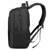 Business Laptop Bag High Quality Waterproof Oxford Polyester Travel Bag Multi - compartment Stylish Daypack USB - Zeprah