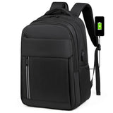Business Laptop Bag High Quality Waterproof Oxford Polyester Travel Bag Multi - compartment Stylish Daypack USB - Zeprah