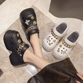 Stylish Comfortable 2025 Summer Platform Sandals for Women with Bling Rhinestone and Thick Sole