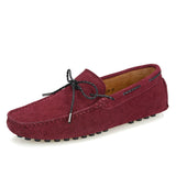 Genuine Leather Slip on Moccasin Shoes Men Loafers Slip on Fashion Dress Shoes