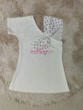 Sexy T-shirt off Shoulder Bowknot Women's Clothing Polka Dot Hot Girl Style Going Out Tops