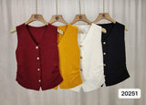 French Style Single-breasted V-neck Sleeveless Knitted Vest Women's 2026 Summer New Slim-fit Elegant Outer Wear