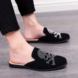 Pirate Pattern Leisure Comfortable Summer Slip on Classic Wholesale Half Loafers Casual Shoes for Men