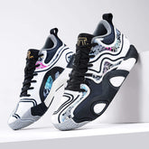 Customize Professional Men Outdoor Sports Sneakers Blank Leather Mesh Women Boys Basketball Shoes