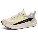 Mens Olive Green Running Shoes Mesh Walking Sneakers Lightweight Chunky Sole Athletic Trainers for Daily Gym