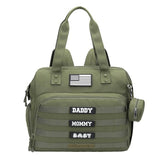 Camo Black Diaper Backpack for Dad and Mom, Father's Bag for Hospital with DADDY BAG Imprint, Baby Care Diaper Backpack - Zeprah