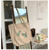 Canvas Bag Reusable Environmental Protection Shopping Bag Women's Tote Bags - Zeprah