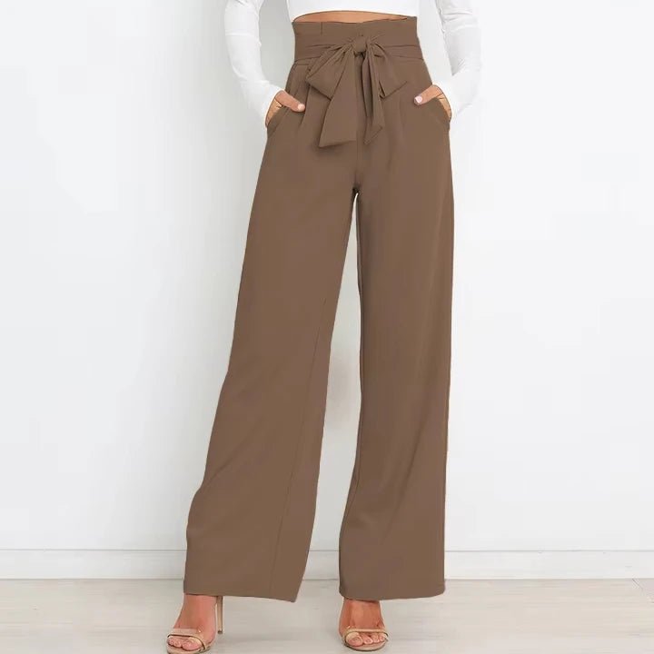 Casual Comfortable Trousers Wide Leg Ladies Work Suit Pants - Zeprah