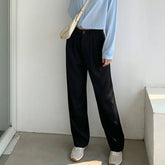 Casual Wide - Leg Trousers Popular Fashionable Trousers Simple Suit Pants - Zeprah