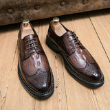 Wedding Formal Shoes Durable Fashion Lace up Classic Pointed Toe Men Dress Shoes Oxfords