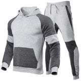 2025 Fashion Unisex Contrast Color Stitched Two-Piece Set, Stylish Sportswear for Outdoor Running
