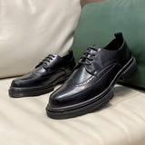 Pointed Toe Handsome Durable Men Dress Shoes Oxfords Comfortable Classic Formal Wedding Shoes