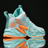 Pattern Design High Top Professional Men Outdoor Sports Sneakers Breathable Mesh Women Kids Basketball Shoes