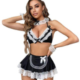 New Sexy Sexy Women's Multi Piece Dress Maid Role-playing Set