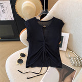 Cool Short Sleeve T-shirt Knitted Tops for Women Popular Women's T-shirts - Zeprah