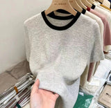 Cool Women's Clothing Workout Hot - selling Tops for Women Solid Short - Sleeved Tee - Zeprah