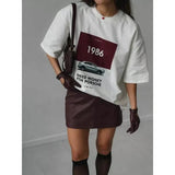 Cotton Graphic Tee Best - selling Loose - fit T-shirt New Design Going Out Tops - Zeprah