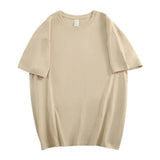 Cotton T-shirt Solid Cotton T-shirt Casual Short - sleeved T-shirt - Zeprah