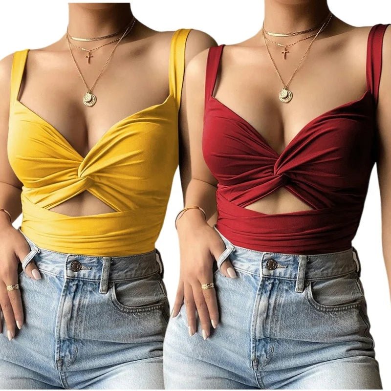 Cross Wireless Tank Top Female Outside Vest Camisole - Zeprah