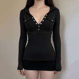 Custom Logo Women's Long Sleeve T-Shirt, Milk Silk Soft Button Placket Blouse , Slim Fit Casual V - Neck Solid Color Shirt OEM (All Seasons) - Zeprah