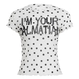 Cute girl letter printed short sleeved T-shirt, breathable and comfortable women's top - Zeprah