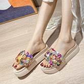 Elegant Summer Diamond Platform Sandals