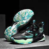 High Top Basketball Sneakers with Lacing Closure Breathable High Rebound Cushioning Durable Rubber Outsole