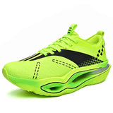 New Mens Lightweight Running Shoes Breathable Mesh Athletic Sneakers With Hollow Cushion Midsole for Road Racing Outdoor Jogging