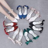 Elegant Pearl Embellished Ladies Flat Pumps - 2CM Heel High-Quality Women's Office Shoes
