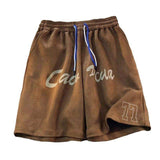 Men's Summer Hong Kong Style Loose-Fit Straight Leg Sports 5-Inch Shorts Casual Trendy Shorts