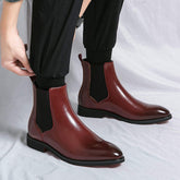 Chelsea Boots Comfortable Handsome Durable Ankle Men Red Bottom Boots