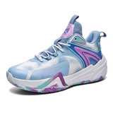 Private Label Men High Quality Cool Kids Sports Sneakers Blank Mesh Breathable Basketball Shoes for Women