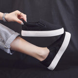 Simple Design China Wholesale Candy Color Slip on Sneaker Trendy Canvas Shoes