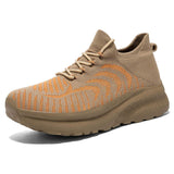 Mens Breathable Knit Mesh Running Shoes Women Stylish Comfort Cushioning Sole Sneakers for Casual and Active Wear