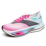 Vibrant Breathable Mesh Upper Mens Running Shoes Hollow Out Cushioning Sole Lightweight Athletic Gym Walking Sneakers