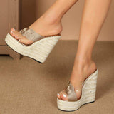 Comfortable Women's Wedge Platform Sandals for Casual Outdoor Wear