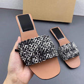 Trendy Ladies' Slide Sandals - Chic Flat Shoes for Women
