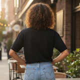 Women's Custom Plain T-Shirt , Classic Fashion O-Neck Short Sleeve Cotton Top , 180GSM Casual Breathable Summer Tee