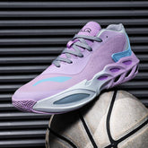Lightweight Breathable Mesh High Top Basketball Shoe High Rebound Durable Outdoor Indoor Superior Traction Basketball Sneakers