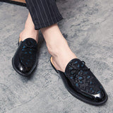 Classic Design Hot Selling Fashion Comfortable Bowknot Backless Loafers Formal Casual Half Shoes for Men