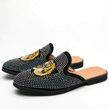 Backless Loafers Fashion Half Shoes Comfortable Summer Slippers Breathable Men Casual Shoes