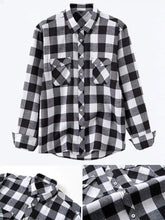 Cotton Shirt Men's Classic Plaid Shirt Popular Stylish Long Sleeve Lapel Collar Casual Outerwear Shirts for Men