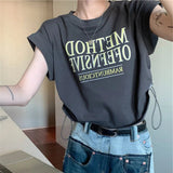 Design Sense Short - sleeved T-shirt Women's Summer Graphic tee Irregular Niche New Chic Loose Short Top - Zeprah