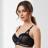 Full Coverage Embroidered Lace Comfort Bra