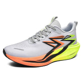 Carbon Fiber Men Women Lightweight Breathable Sports Running Shoes Cushioned Midsole Rubber Outsole for Gym Jogging Training