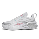 Premium Low Cut White Basketball Shoes Breathable Mesh High Traction Outdoor Indoor Court Sneakers with Advanced Cushioning Tech