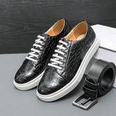 Pattern Lace up Yellow Black Comfortable Leisure Daily Casual Shoes for Men